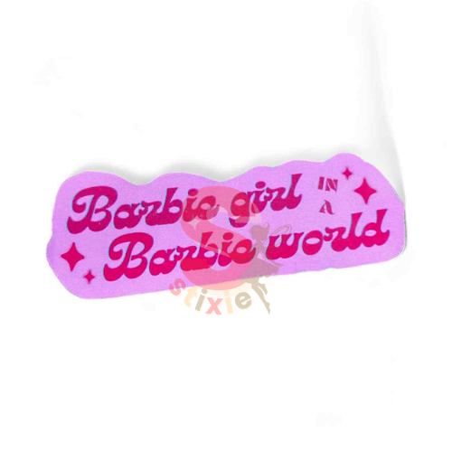 BARBIE GIRL- PINK/WHITE Vinly/Waterproof