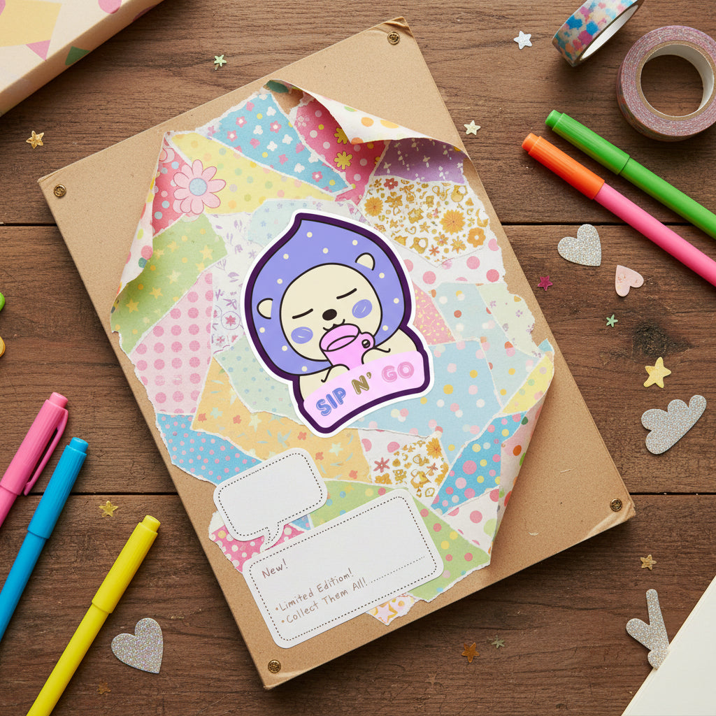 SIP N GO- Vinyl/Waterproof/Matte