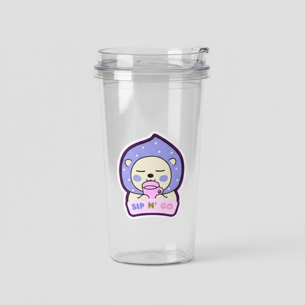 SIP N GO- Vinyl/Waterproof/Matte