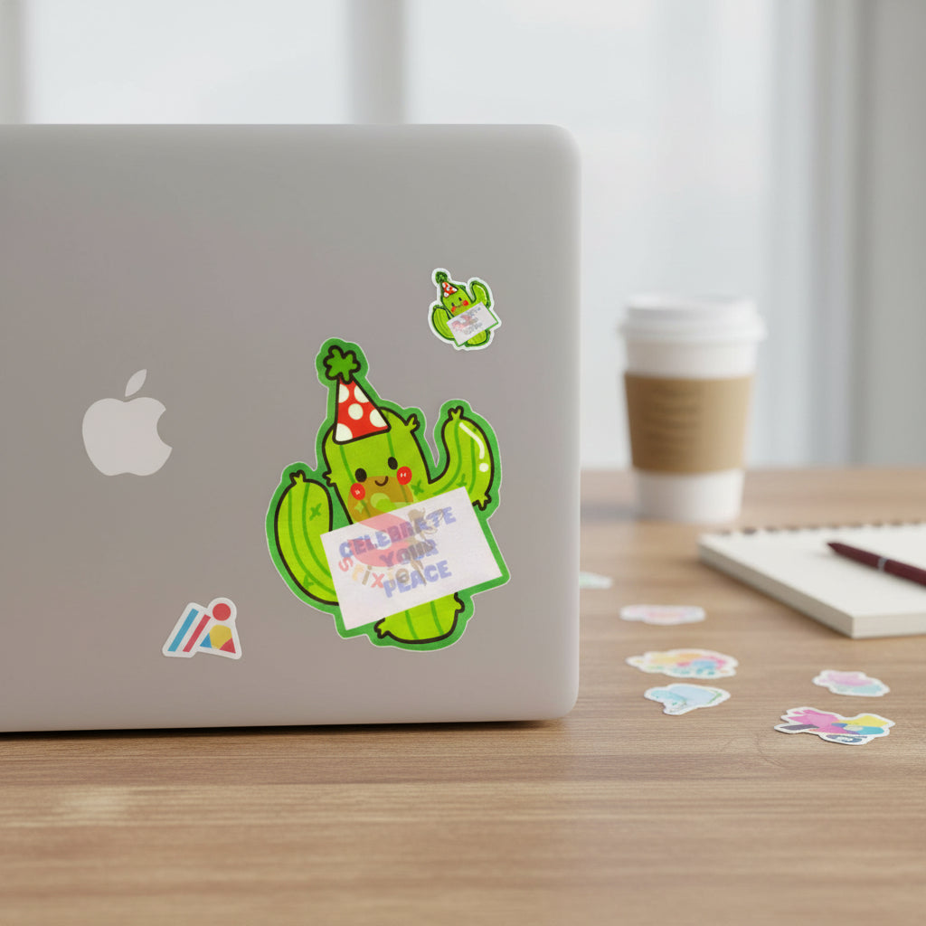 Celebrate your peace- CACTUS Vinyl/Waterproof