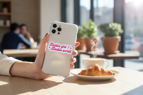 BARBIE GIRL- PINK/WHITE Vinly/Waterproof